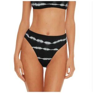Becca‎ High Waisted Tie Dye Bikini Bottoms Black S